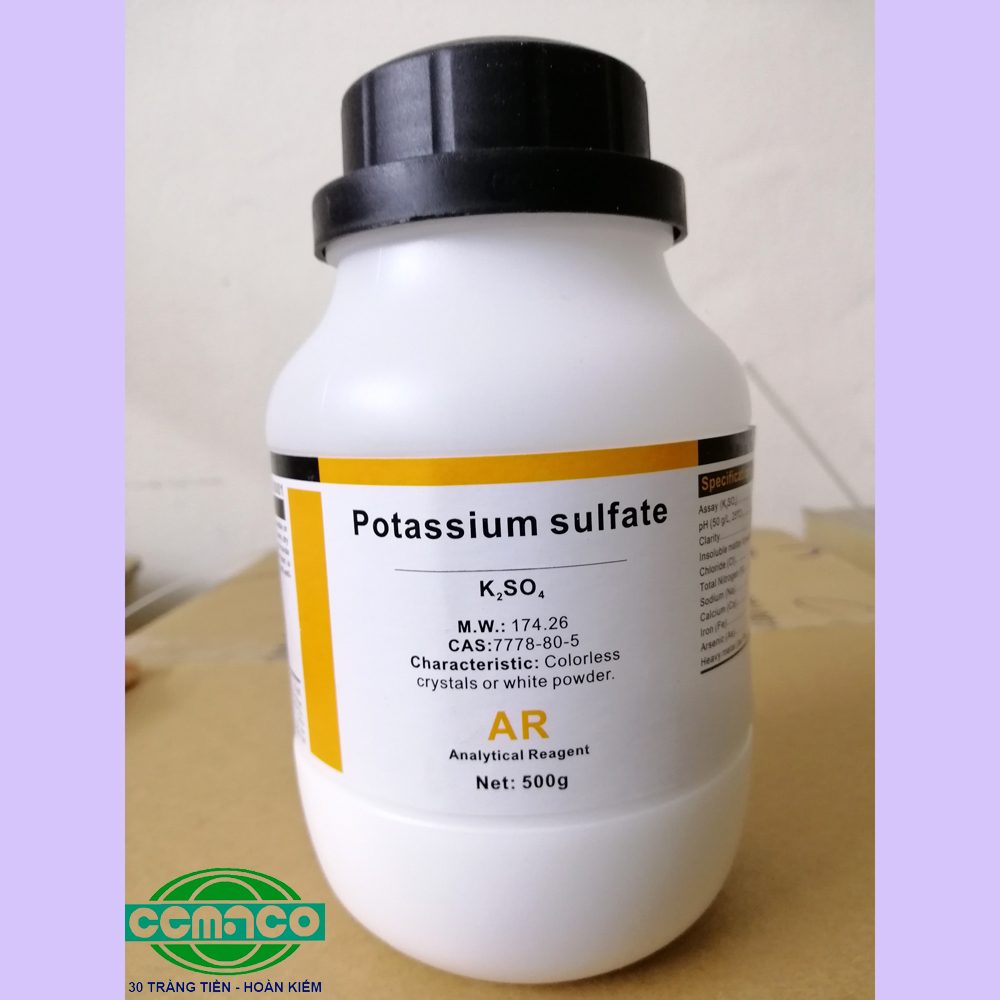 Potassium sulfate (Kali sulfat) – K2SO4