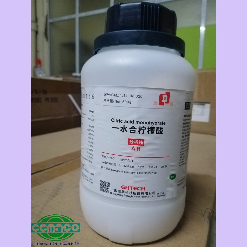 Citric Acid Monohydrate – C6H8O7.H2O
